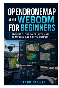 OpenDroneMap and WebODM for Beginners: Process Drone Images into Maps, 3D Models, and Survey Outputs cover