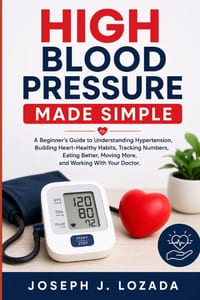 High Blood Pressure Made Simple: A Beginner's Guide to Understanding Hypertension, Building Heart-Healthy Habits, Tracking Numbers, Eating Better, Mov cover