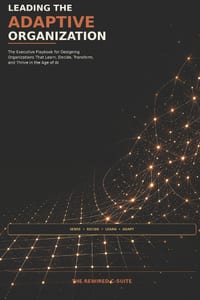 Leading the Adaptive Organization: The Executive Playbook for Designing Operating Models, Leading Transformation, and Thriving in the Age of AI cover