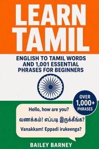 Learn Tamil: English to Tamil Words and 1,001 Essential Phrases for Beginners cover