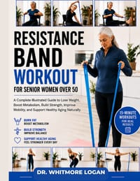 Resistance Band Workout for Senior Women Over 50: A Complete Illustrated Guide to Lose Weight, Boost Metabolism, Build Strength, Improve Mobility, and cover