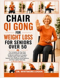 Chair Qi Gong for Weight Loss for Seniors Over 50: The Complete 28-Day Chair Exercise Program with Daily 10-Minute Workouts to Support Healthy Aging, cover