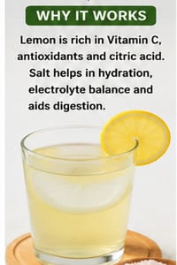 Drinking lemon juice mixed with salt cures 60 types of health problems.: Real Health Benefits cover