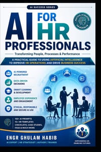 AI for HR Professionals: The Complete Practical Guide to Artificial Intelligence for Recruitment, Talent Management, Employee Engagement, and Modern H cover