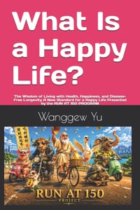 What Is a Happy Life?: The Wisdom of Living with Health, Happiness, and Disease-Free Longevity A New Standard for a Happy Life Presented by the RUN AT cover