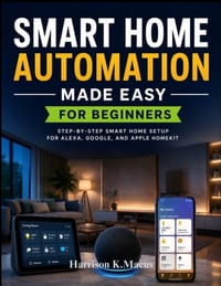 Smart Home Automation Made Easy For Beginners: Step-by-Step Smart Home Setup for Alexa, Google, and Apple HomeKit cover