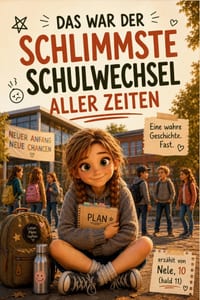 Das war der schlimmste Schulwechsel aller Zeiten: Eine wahre Geschichte. Fast.: Ein witziges Kinderbuch für Mädchen ab 9 über Schulwechsel, neue Freun cover
