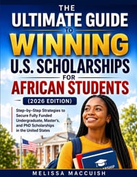 The Ultimate Guide to Winning U.S. Scholarships for African Students (2026 Edition): A Step-by-Step Guide to Securing Fully Funded Undergraduate, Mast cover