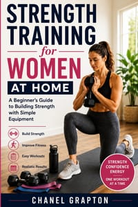 Strength Training for Women at Home: A Beginner's Guide to Building Strength with Simple Equipment cover