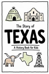 The Story of Texas - A History Book for Kids: A Fun and Educational Illustrated Texas History Book for Kids with Fast Facts and Easy Reading for Young cover