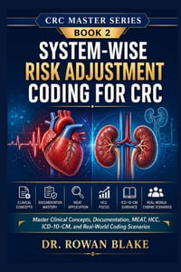 System-Wise Risk Adjustment Coding for CRC: Master Clinical Concepts, Documentation, MEAT, HCC, ICD-10-CM, and Real-World Coding Scenarios cover