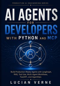 AI Agents for Developers with Python and MCP: Build Production-Ready Agents with LangGraph, RAG, Tool Use, Multi-Agent Workflows, FastAPI, and AgentOp cover