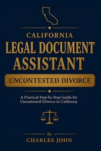 California Legal Document Assistant: Uncontested Divorce cover