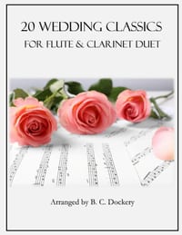 20 Wedding Classics for Flute and Clarinet Duet cover
