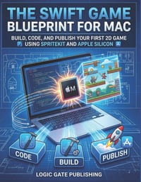 The Swift Game Blueprint for Mac: Build, Code, and Publish Your First 2D Game Using SpriteKit and Apple Silicon cover