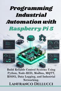 Programming Industrial Automation with Raspberry Pi 5: Build Reliable Control Systems Using Python, Node-RED, Modbus, MQTT, RS485, Data Logging, and I cover