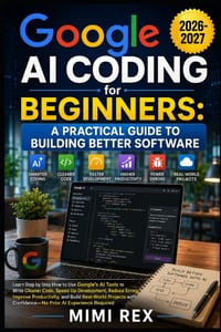 Google AI Coding for Beginners: A PRACTICAL GUIDE TO BUILDING BETTER SOFTWARE: Learn Step By Step How To Use Google's Ai Tools To Write Cleaner Code, cover