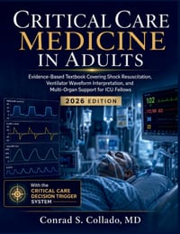 Critical Care Medicine in Adults 2026: Evidence-Based Textbook Covering Shock Resuscitation, Ventilator Waveform Interpretation, and Multi-Organ Suppo cover