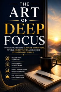 The Art of Deep Focus: Master Concentration, Eliminate Distractions, Build Unbreakable Focus, Increase Productivity, and Achieve Extraordinary Results cover