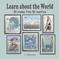 Learn about the World - 50 stamps from 50 countries cover