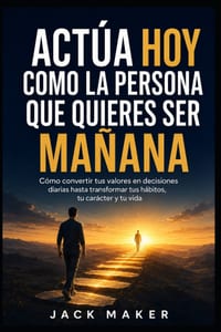 Actúa hoy como la persona que quieres ser mañana: Cómo convertir tus valores en decisiones diarias hasta transformar tus hábitos, tu carácter y tu vid cover