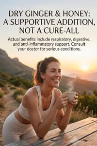 Consuming dry ginger mixed with honey cures 30 types of health problems Real health benefits.: Real Health cover