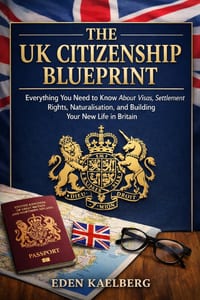 The UK Citizenship Blueprint: Everything You Need to Know About Visas, Settlement Rights, Naturalisation, and Building Your New Life in Britain cover