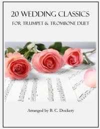 20 Wedding Classics for Trumpet and Trombone Duet cover