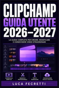 Clipchamp Guida Utente 2026-2027: Montaggio, Effetti, Transizioni e Pubblicazione su YouTube e Social Media con il Programma Gratuito di Microsoft cover