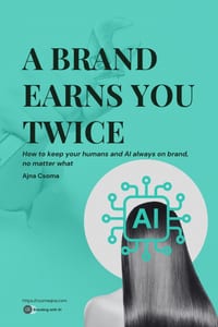A Brand Earns You Twice: How to keep your humans and AI always on brand, no matter what cover