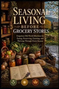 Seasonal Living Before Grocery Stores: Forgotten Old-World Rhythms for Eating, Preserving, Growing, and Thriving Through Every Season cover