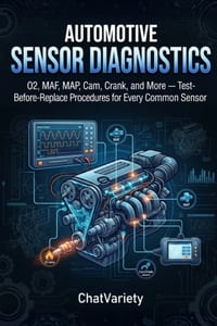 Automotive Sensor Diagnostics: O2, MAF, MAP, Cam, Crank, and More - Test-Before-Replace Procedures for Every Common Sensor cover