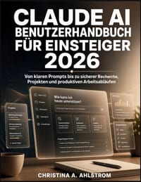 Claude AI Benutzerhandbuch für Einsteiger 2026: Von klaren Prompts bis zu sicherer Recherche, Projekten und produktiven Arbeitsabläufen cover