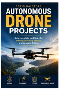 Autonomous Drone Projects: Build complete workflows for sensing, planning, testing, and controlled flight cover