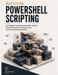 Mastering PowerShell Scripting: From Beginner to Advanced Automation Engineer: Real-World Projects for Windows, Azure, and Microsoft 365 Administratio cover