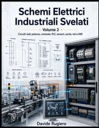 Schemi Elettrici Industriali Svelati - Volume 2: Circuiti reali, potenza, comando, PLC, sensori, uscite, reti e HMI cover