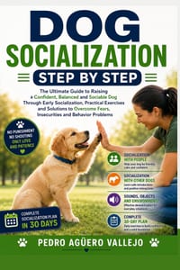 Dog Socialization Step by Step: The Ultimate Guide to Raising a Confident, Well-Behaved, and Social Dog with Early Sociali-zation, Practical Training cover