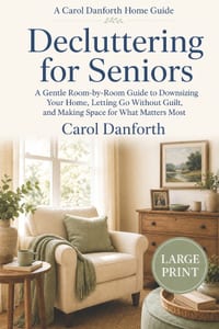 Decluttering for Seniors: A Gentle Room-by-Room Guide to Downsizing Your Home, Letting Go Without Guilt, and Making Space for What Matters Most - Larg cover