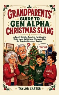 Grandparents' Guide to Gen Alpha Christmas Slang: A Family Holiday Survival Handbook to Understand Skibidi and Whatever Else the Grandchildren Are Say cover