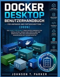 Docker Desktop-Benutzerhandbuch für Anfänger und Fortgeschrittene (2026): Ein Schritt-Für-Schritt-Praktisches Handbuch Zur Installation, Verwaltung, E cover