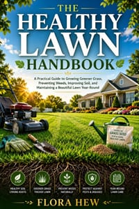 The Healthy Lawn Handbook: A Practical Guide to Growing Greener Grass, Preventing Weeds, Improving Soil, and Maintaining a Beautiful Lawn Year-Round cover