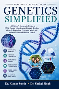 Genetics Simplified: A Patient's Complete Guide to DNA, Genes, Inheritance, Genetic Testing, Genetic Disorders, Precision Medicine, and the Future of cover