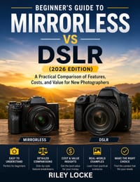 Beginner's Guide to Mirrorless vs DSLR (2026 Edition): A Practical Comparison of Features, Costs, and Value for New Photographers cover