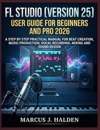 FL Studio (Version 25) User Guide for Beginners and Pro 2026: A Step by Step Practical Manual for Beat Creation, Music Production, Vocal Recording, Mi cover