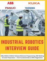 The Complete Industrial Robotics Interview Guide: ABB, FANUC, KUKA & Yaskawa Motoman - From Fundamentals to Offer Negotiation, A Practical Reference f cover