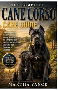 The Complete Cane Corso Care Guide: A Beginner-Friendly Handbook for Raising, Training, Socializing, and Caring For a Loyal, Confident, and Well-Behav cover