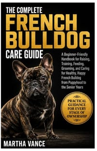 The Complete French Bulldog Care Guide: A Beginner-Friendly Handbook For Raising, Training, Feeding, Grooming, And Caring For A Healthy, Happy French cover
