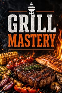 Grill Mastery: BBQ Techniques, Meat, Fish, Vegetables, Marinades & Sauces with Fire Control, Heat Management and Pitmaster Tips for Perfect Outdoor Co cover