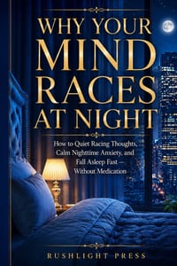 Why Your Mind Races at Night: How to Quiet Racing Thoughts, Calm Nighttime Anxiety, and Fall Asleep Fast - Without Medication cover
