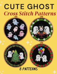 Cute Ghost Cross Stitch Patterns: 8 Patterns cover